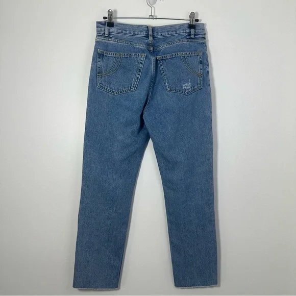 Maje Women’s Papillon Butterfly Embroidered Cropped Jeans Size 4/36 - Picture 3 of 10